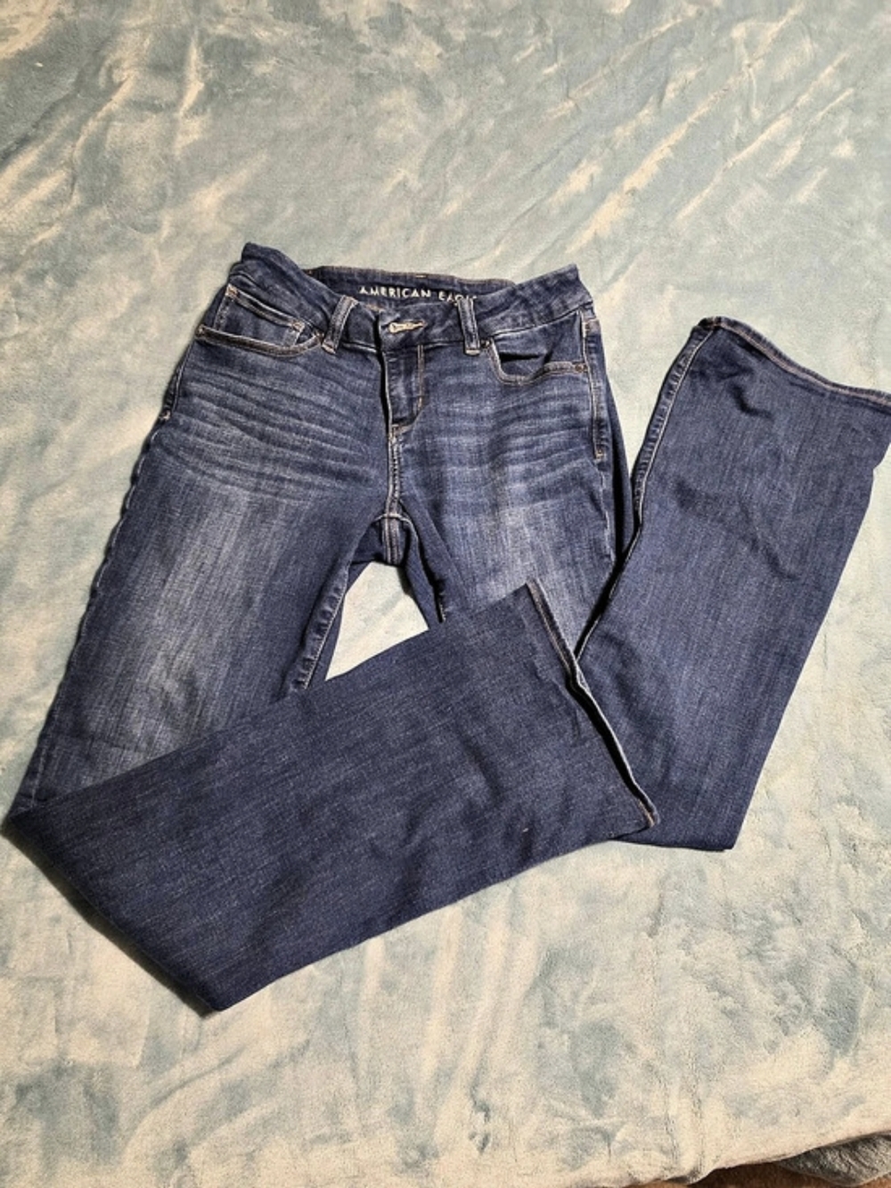 American Eagle Curvy Kick Boot Cut Jeans Size 4 Super Strechy